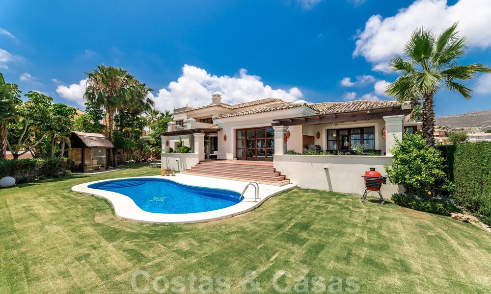 Spacious luxury villa for sale, in Andalusian style situated on a high position in Nueva Andalucia, Marbella 45131