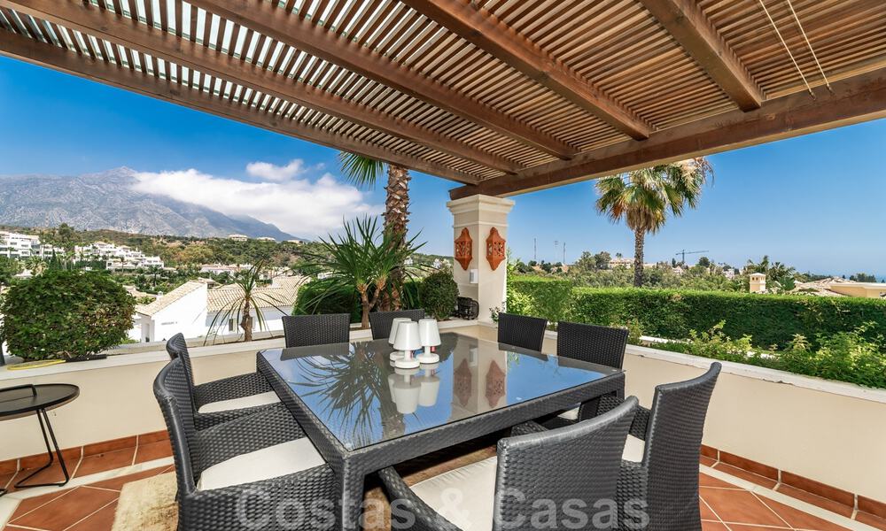 Spacious luxury villa for sale, in Andalusian style situated on a high position in Nueva Andalucia, Marbella 45137
