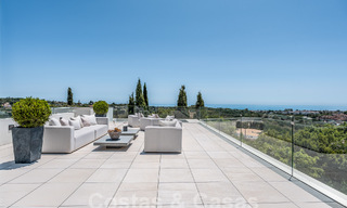 New, modernist designer villa for sale with panoramic views, located on the New Golden Mile in Marbella - Benahavis 53662 