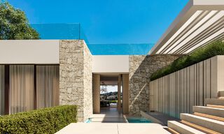 New, ultra-modern luxury villa for sale with architectural design, frontline golf Los Naranjos in Nueva Andalucia, Marbella 46038 