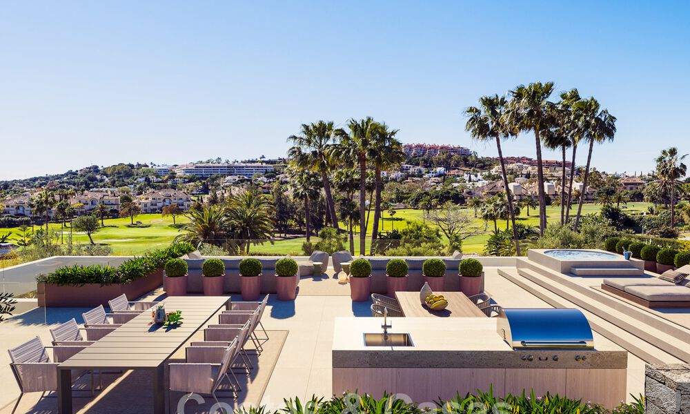 New, ultra-modern luxury villa for sale with architectural design, frontline golf Los Naranjos in Nueva Andalucia, Marbella 58907