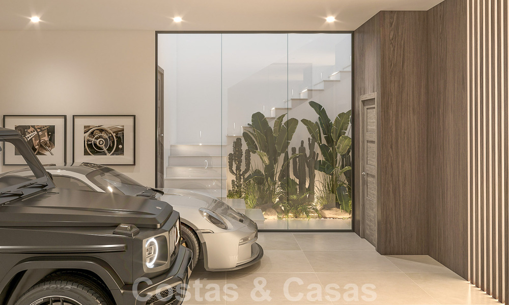 Elegant, modern, new villas for sale with panoramic views close to the golf course in Mijas' golf valley on the Costa del Sol 53442
