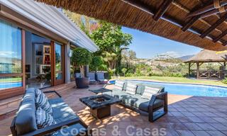 Unique, Mediterranean luxury villa for sale with golf course views in coveted residential area in La Quinta, Benahavis - Marbella 48465 