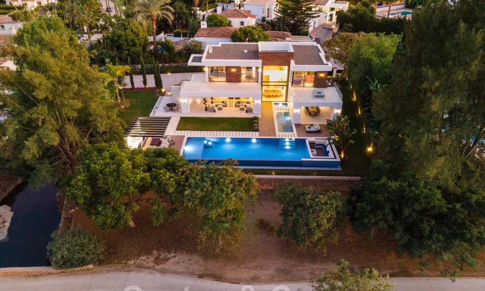Spacious, sophisticated designer villa for sale, frontline Las Brisas Golf in the heart of Nueva Andalucia, Marbella 47300