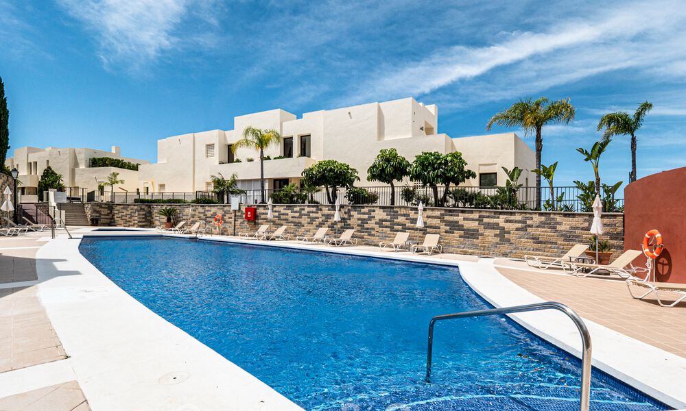 Modern 3 bedroom penthouse for sale, on one level, south facing with sea views in the hills of Los Monteros, East Marbella 47427