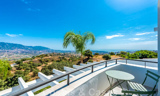 Detached, Andalusian villa for sale with panoramic mountain and sea views in an exclusive urbanisation in East Marbella 47356 