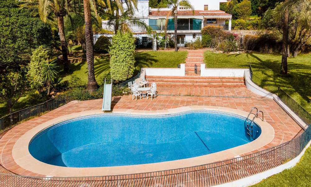 Investment opportunity! Building plot of almost 8.000m² for sale in an exclusive villa area of Nueva Andalucia, Marbella 47612