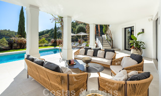 Exquisite luxury villa for sale in a Mediterranean style with contemporary design in an elevated position in El Madroñal, Benahavis - Marbella 48113 