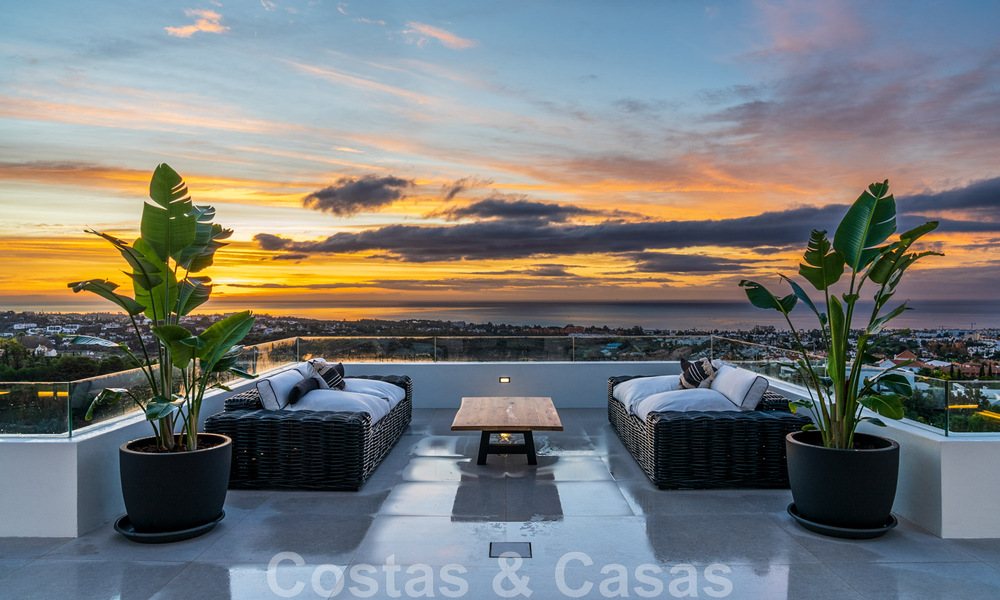 Exclusive designer villa with panoramic sea views for sale in the a five-star golf resort in Marbella - Benahavis 48830