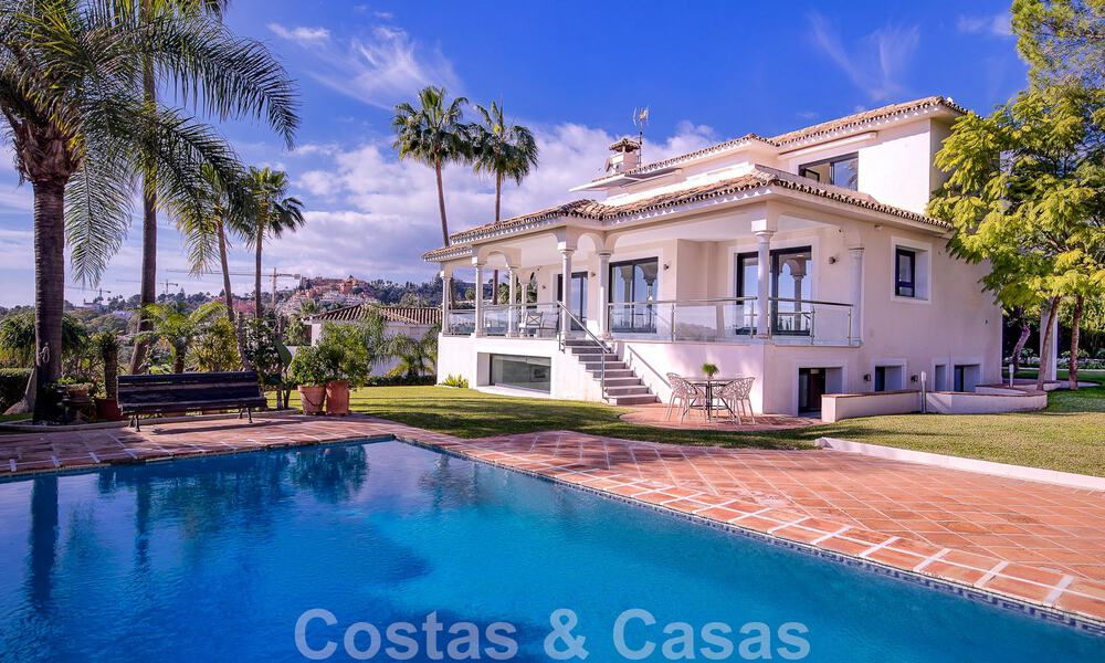 Spanish luxury villa for sale with Mediterranean architecture located in the heart of Nueva Andalucia's golf valley in Marbella 50674