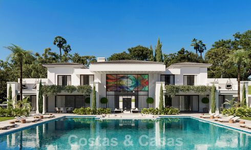 New designer villa for sale with undisturbed golf course views in Los Flamingos Golf resort in Marbella - Benahavis 52145