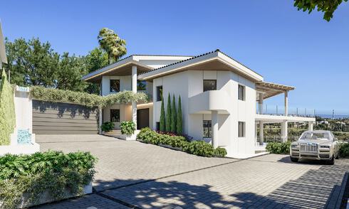 New luxury villa for sale, front line Los Flamingos Golf in Marbella - Benahavis 52811
