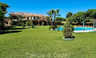 Majestic frontline beach villa for sale, between Marbella and Estepona 29631 