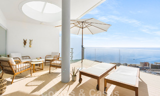 Contemporary penthouse for sale with outstanding sea views and within walking distance to the beach in Fuengirola - Benalmadena, Costa del Sol 54275 