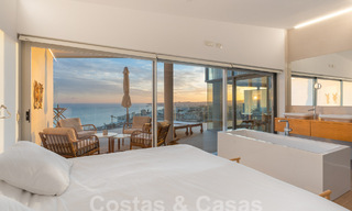 Contemporary penthouse for sale with outstanding sea views and within walking distance to the beach in Fuengirola - Benalmadena, Costa del Sol 54290 