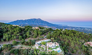 Boutique resort-style villa for sale with open sea views, nestled in the lush greenery of the exclusive La Zagaleta golf resort, Marbella - Benahavis 54100 
