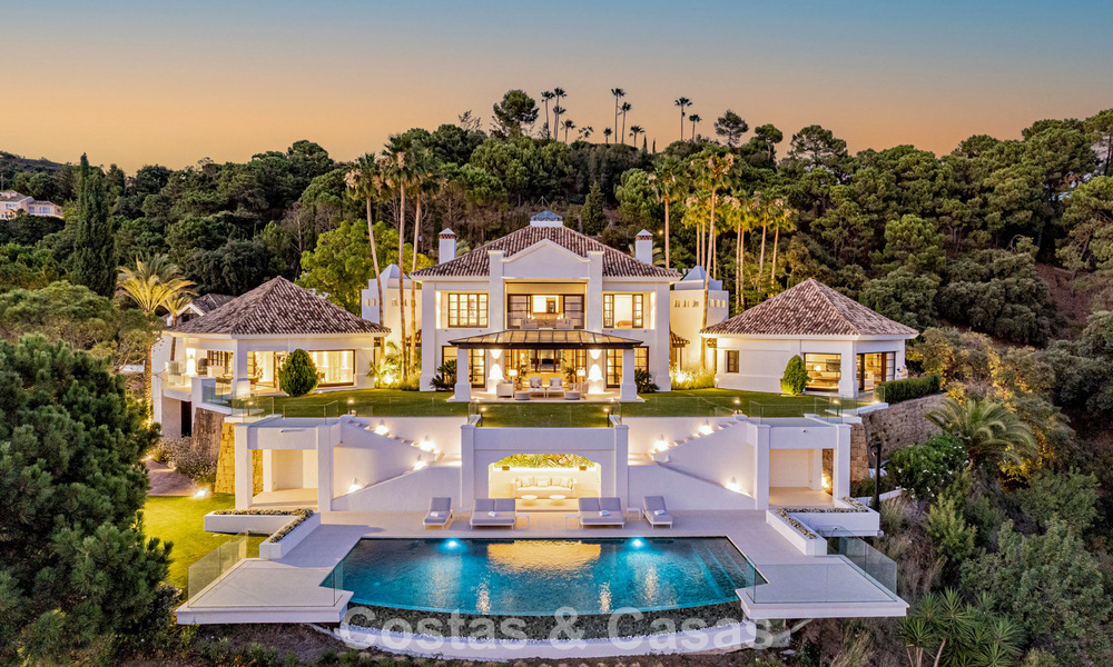 Boutique resort-style villa for sale with open sea views, nestled in the lush greenery of the exclusive La Zagaleta golf resort, Marbella - Benahavis 54110