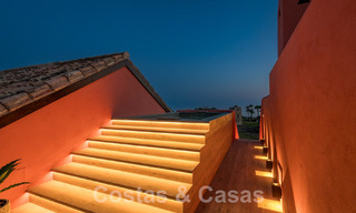 Unique luxury penthouse for sale, frontline beach on the New Golden Mile between Marbella and Estepona centre 54245 