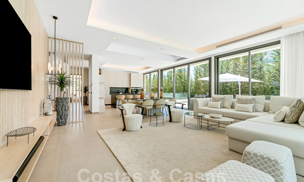 Spacious contemporary luxury villa located on frontline golf with views of La Concha mountain in Nueva Andalucia, Marbella 55566