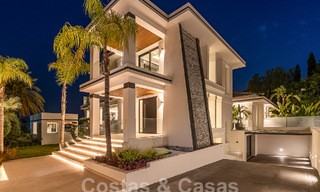 New, modernist designer villa for sale with golf course views in a golf resort, Marbella - Benahavis 55550 