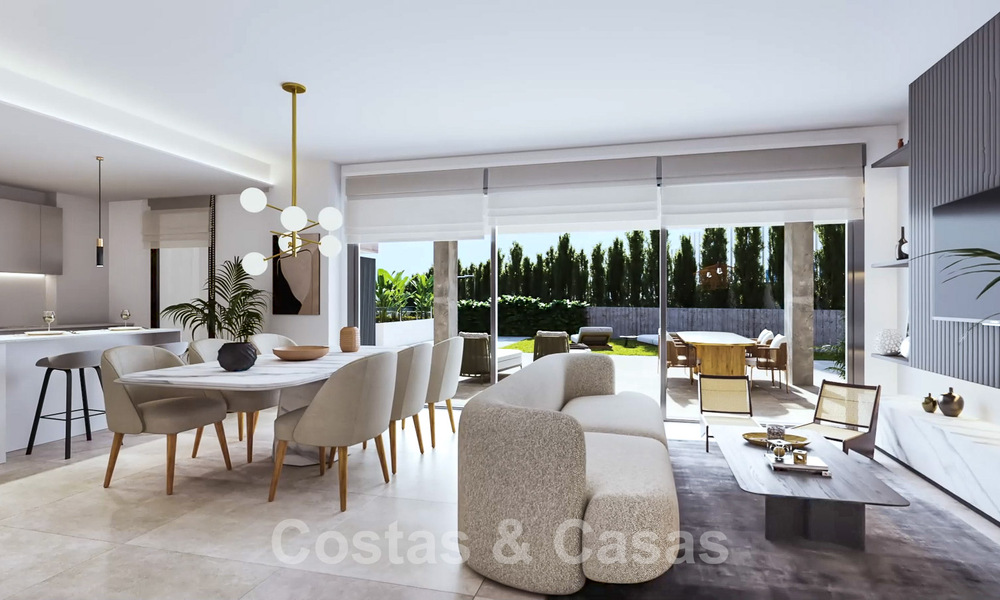 New passive modern apartments in a 5-star boutique resort for sale in Marbella with stunning sea views and a private pool 55408