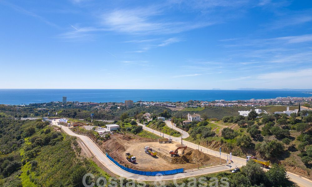 New passive modern apartments in a 5-star boutique resort for sale in Marbella with stunning sea views and a private pool 55416