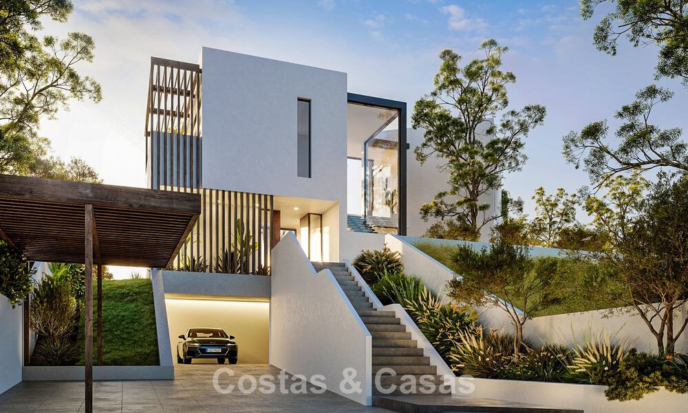 Prestigious villa on plan for sale with panoramic sea views in Mijas, Costa del Sol 56265