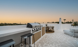 Highly refurbished Scandinavian-style luxury penthouse for sale with spacious terrace, on Marbella's Golden Mile 56829 