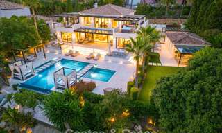 Modern, symmetrical, luxury villa for sale a stone's throw from the golf courses of Nueva Andalucia's valley, Marbella 56212 