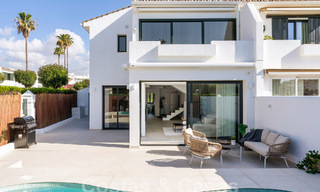 Stunning semi-detached luxury property for sale with private pool, walking distance to the beach and centre of San Pedro, Marbella 56770 