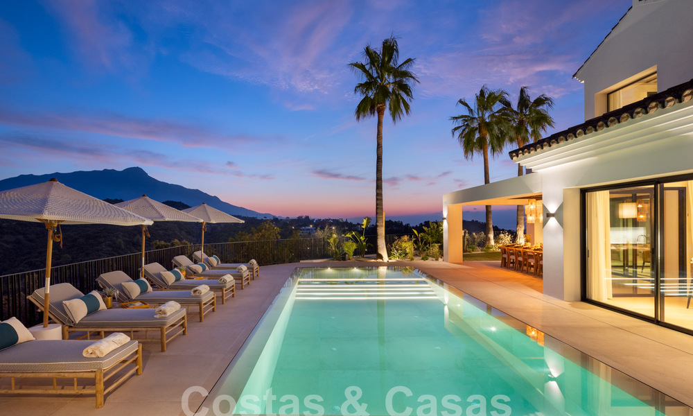Modern Andalusian luxury villa with unobstructed sea views for sale in gated community of La Quinta, Marbella - Benahavis 59530