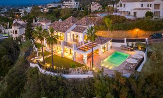 Modern Andalusian luxury villa with unobstructed sea views for sale in gated community of La Quinta, Marbella - Benahavis 59531 