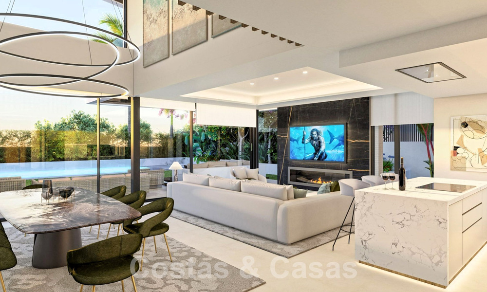 New development with 5 sophisticated luxury villas for sale a few steps from the beach just off Puerto Banus, Marbella 59382