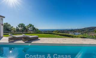 Stately Mediterranean-style luxury villa for sale with stunning panoramic sea views in Marbella - Benahavis 59823 