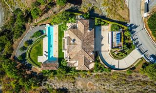 Stately Mediterranean-style luxury villa for sale with stunning panoramic sea views in Marbella - Benahavis 59833 