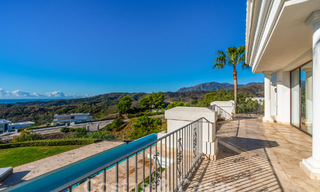 Stately Mediterranean-style luxury villa for sale with stunning panoramic sea views in Marbella - Benahavis 59843 