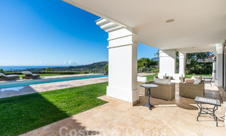 Stately Mediterranean-style luxury villa for sale with stunning panoramic sea views in Marbella - Benahavis 59878 
