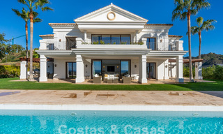 Stately Mediterranean-style luxury villa for sale with stunning panoramic sea views in Marbella - Benahavis 59886 