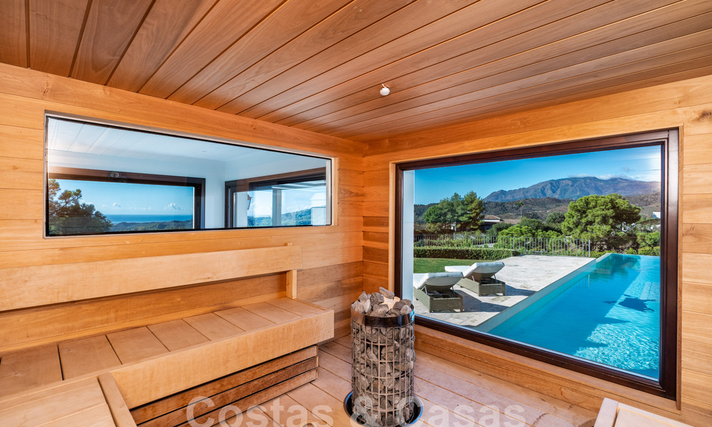 Stately Mediterranean-style luxury villa for sale with stunning panoramic sea views in Marbella - Benahavis 59889