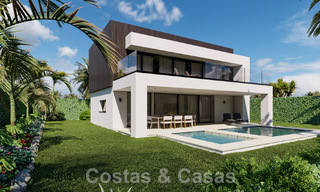 Energy-efficient new-build villas for sale with panoramic sea views in Mijas, Costa del Sol 60056 