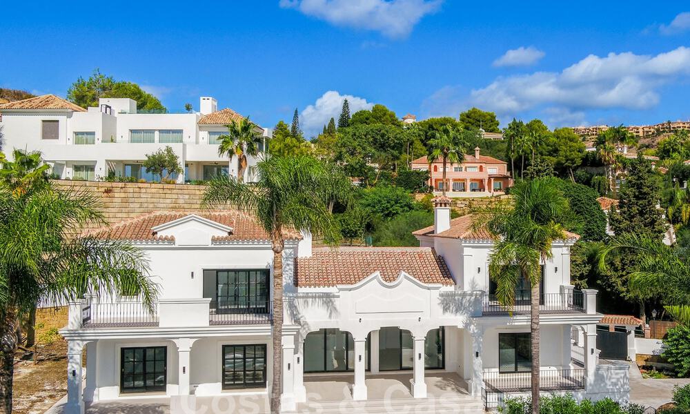 Luxury villa in a classic and Andalusian architectural style w/ sea views for sale, New Golden Mile, Marbella - Estepona 60083
