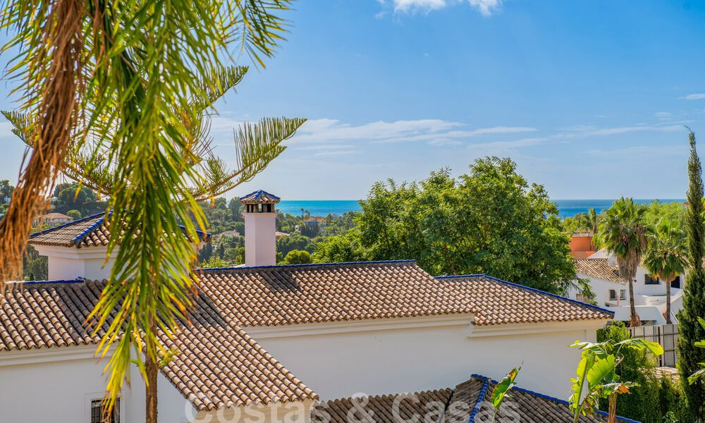 Luxury villa in a classic and Andalusian architectural style w/ sea views for sale, New Golden Mile, Marbella - Estepona 60100