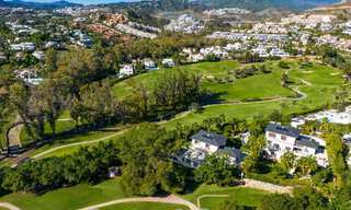 Contemporary luxury villa for sale, unique frontline golf location in Nueva Andalucia's golf valley, Marbella 61117 