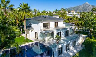Contemporary luxury villa for sale, unique frontline golf location in Nueva Andalucia's golf valley, Marbella 61119 