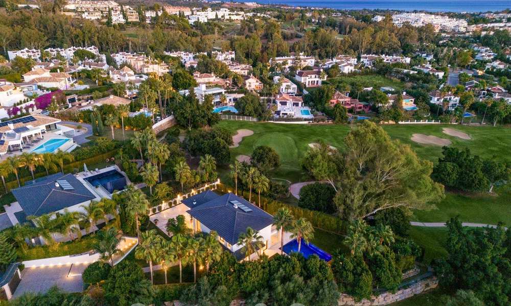 Contemporary luxury villa for sale, unique frontline golf location in Nueva Andalucia's golf valley, Marbella 61122