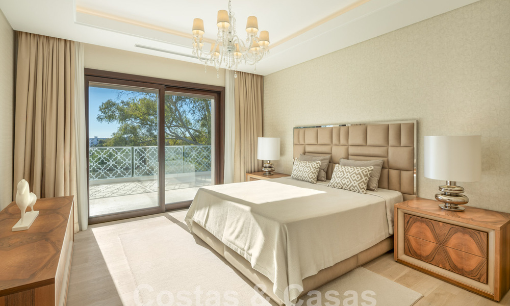 Contemporary luxury villa for sale, unique frontline golf location in Nueva Andalucia's golf valley, Marbella 61126