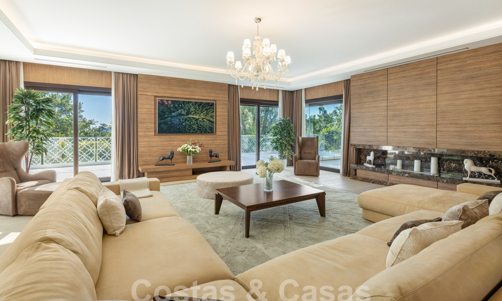 Contemporary luxury villa for sale, unique frontline golf location in Nueva Andalucia's golf valley, Marbella 61134