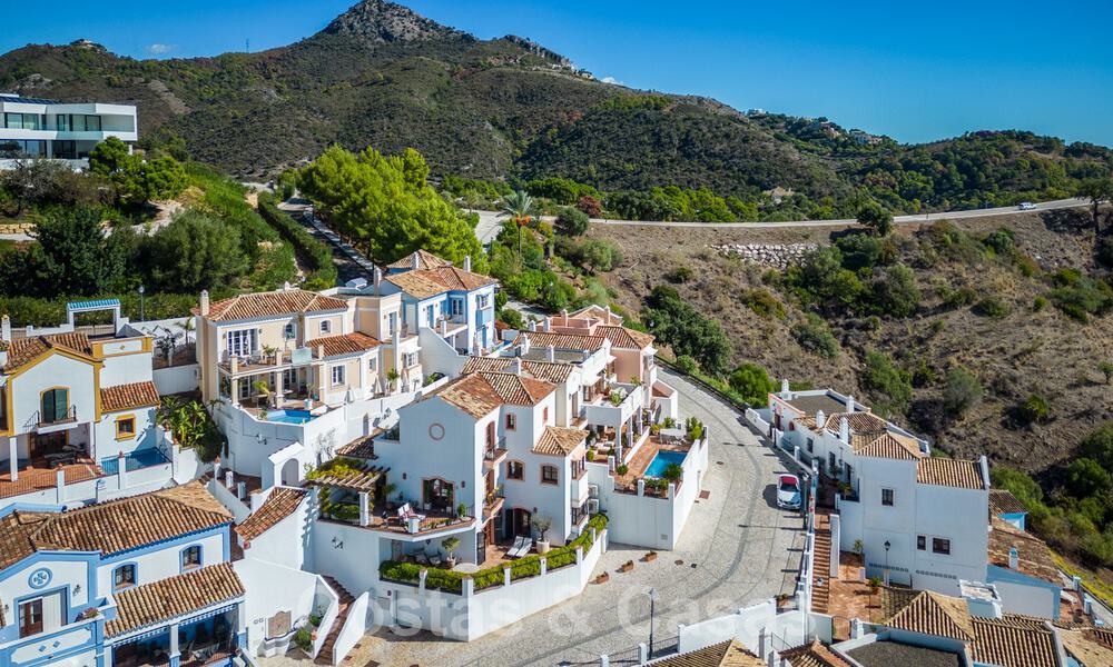 Charming, Andalusian, semi-detached house with sea views for sale in the hills of Marbella - Benahavis 61890