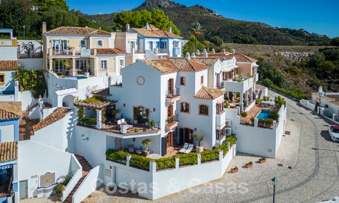 Charming, Andalusian, semi-detached house with sea views for sale in the hills of Marbella - Benahavis 61891