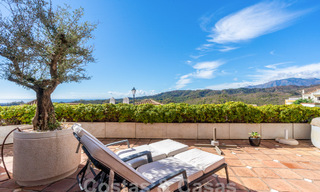 Charming, Andalusian, semi-detached house with sea views for sale in the hills of Marbella - Benahavis 61918 